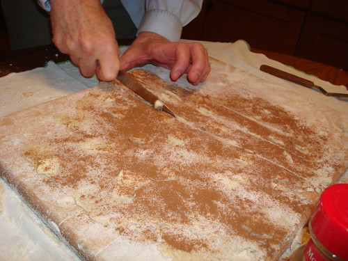 Making Pie crust with Spymom