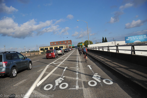 New bike lane on Hawthorne Bridge viaduct-2