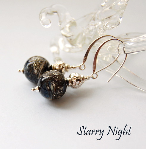 Starry Night Earrings by gemwaithnia