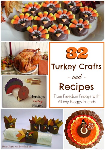 32 Turkey Crafts and Recipes #Thanksgiving #turkey #recipes #crafts