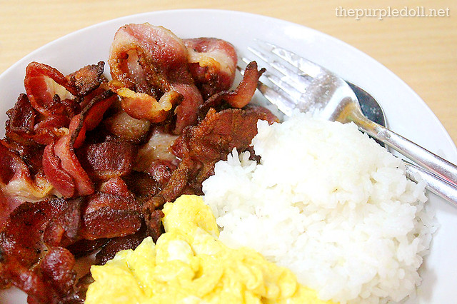 King Sue Sliced Bacon with Scrambled Eggs and Rice