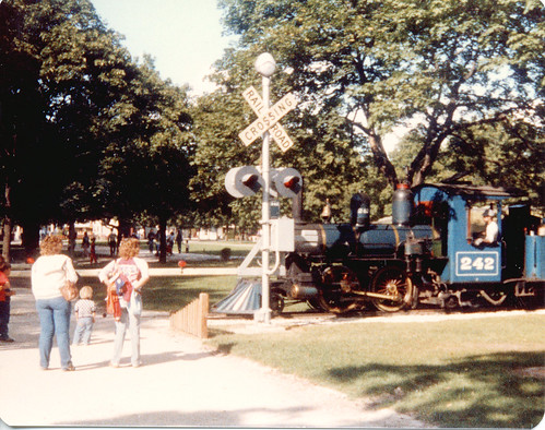 Chicago's Brookfield Zoo train.  Brookfield Illinois.  September 1982. by Eddie from Chicago