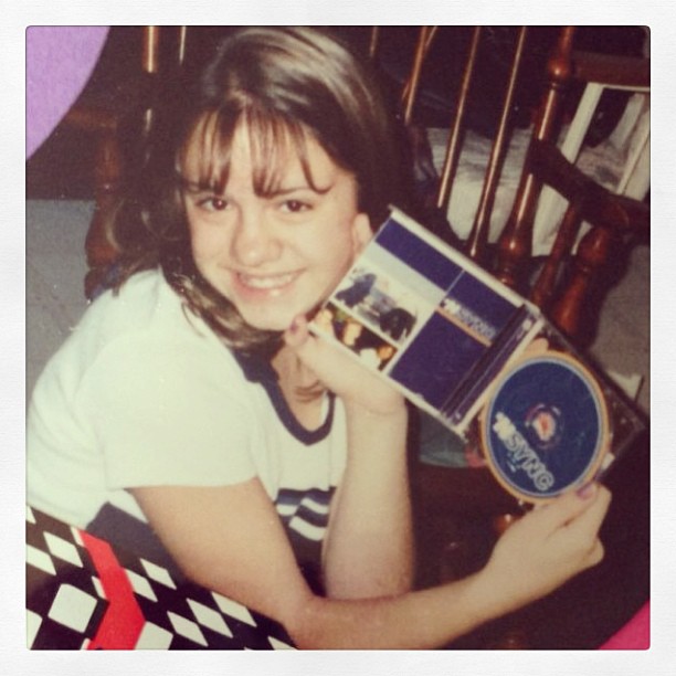 In honor of the #nsyncreunion here is a photo of teenaged Adiel and her very first @nsync cd! #tbt #throwbackthursday