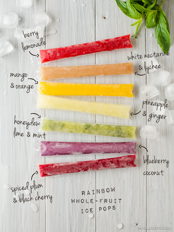 Rainbow Whole-Fruit Ice Pops