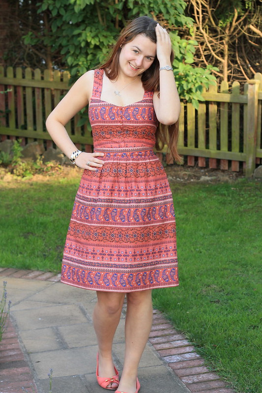 OOTD, outfit of the day, uk style blog, fat face dress, flats