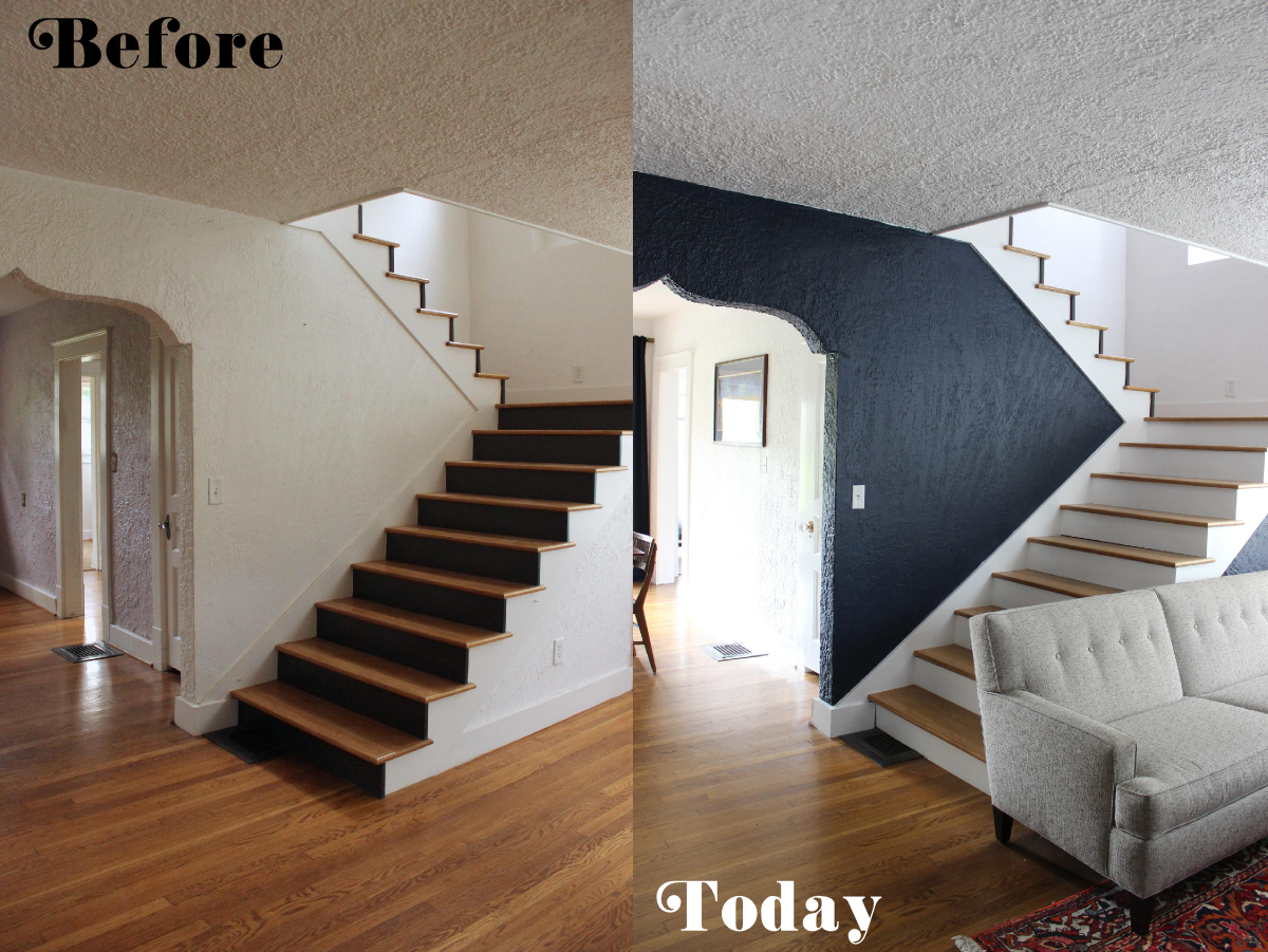 Fabric Paper Glue | Living Room Before and After