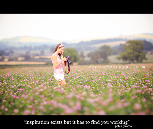 "Inspiration exists but it has to find you working"