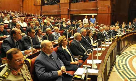 The 50-member Egyptian constitutional committee set up by the military regime to draft a new constitution. The Muslim Brotherhood was recently banned. by Pan-African News Wire File Photos