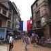Bhagktapur showing support for France during the World Cup!