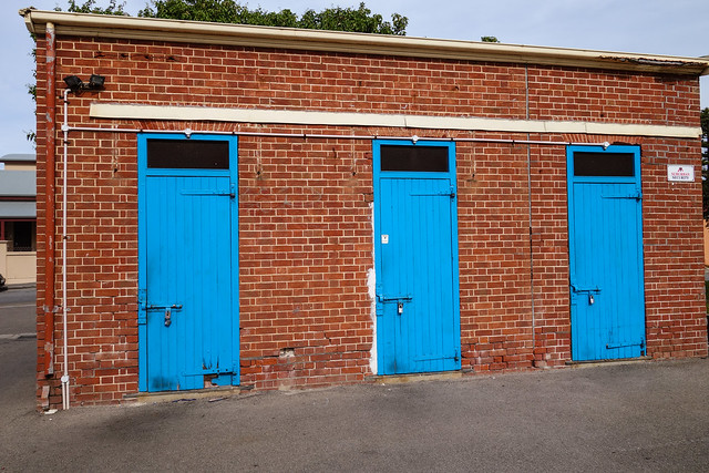 What's behind the blue doors?