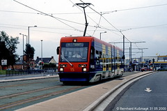 Birmingham Stadtbahn 2000 und 2014