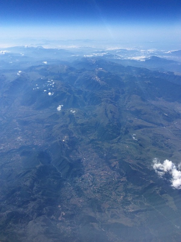 Italy from a plane window