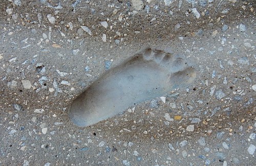 Footprint in Wall