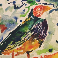 Watercolor, Finch 5/7