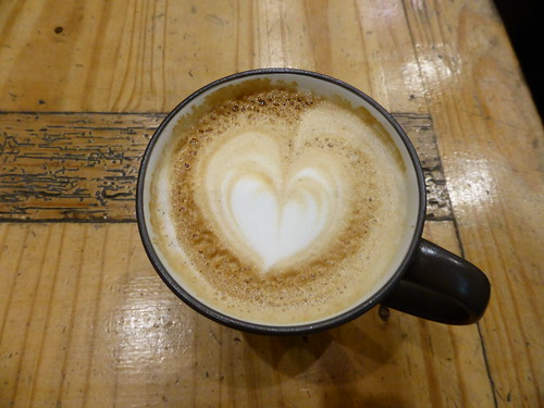 Latte art at Fleet Street Press