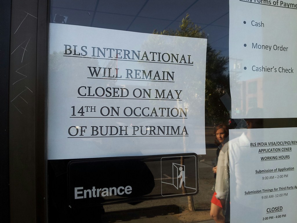 BLS International San Francisco Visa Closed on Budh Purnima