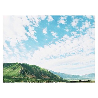 Green mountains and blue sky!  My everyday view! #bringonsummer #mountainviews #goodmorning