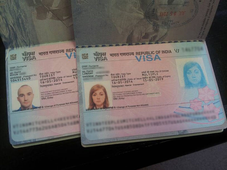 Our Indian Visas!