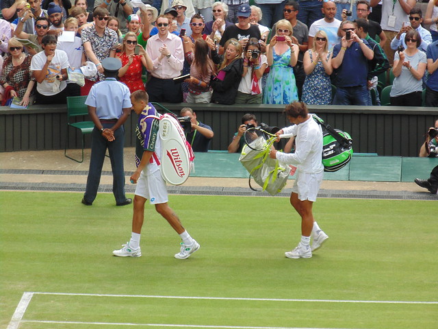 Lukas Rosol and Rafael Nadal