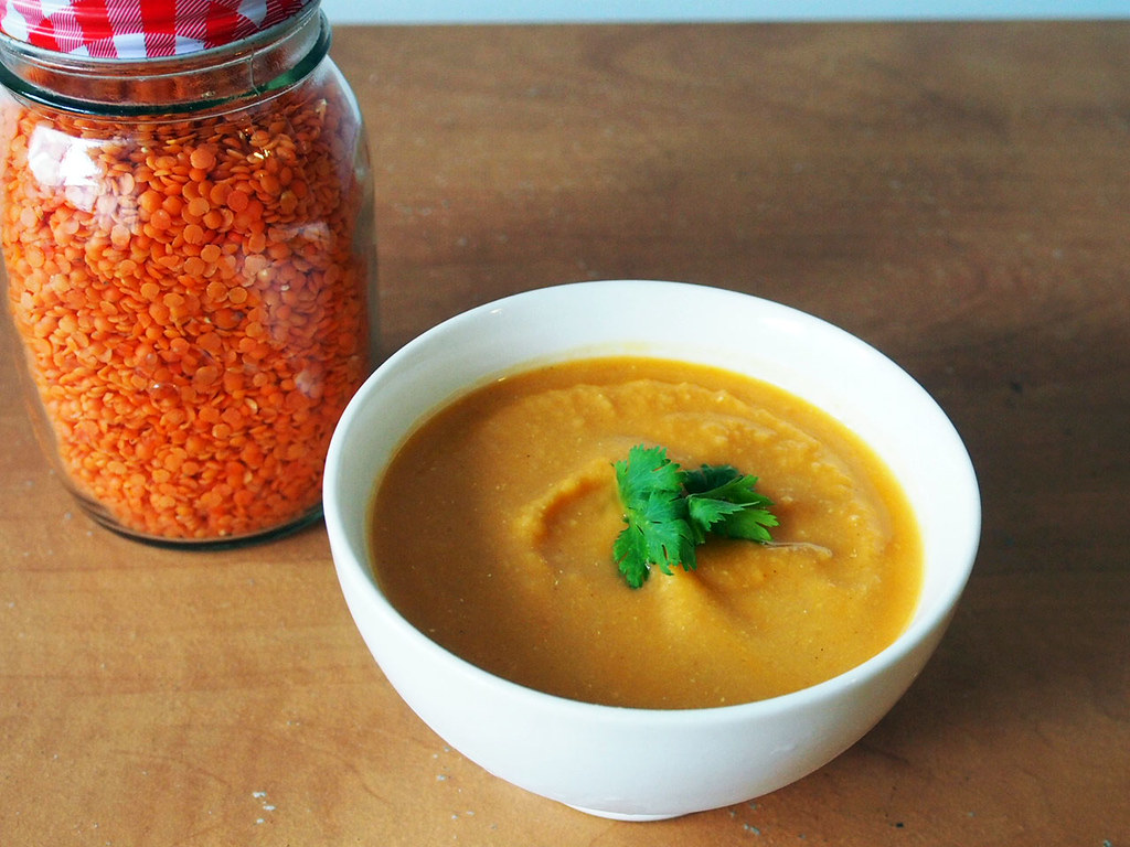 Curry Chickpeas Lentil Soup