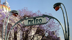 Entrada Art Nouveau del metro Bellas Artes