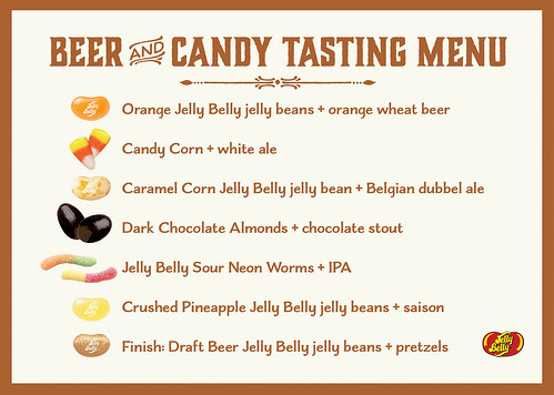 Jelly Belly Beer & Candy Tasting Menu