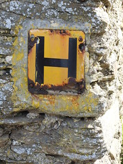 Hydrant Sign, Hangman Path, Combe Martin, Devon 11 April 2017