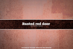 Rusted red door texture pack