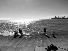 Morning Fishing at Montrose Harbor Chicago