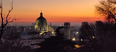 Sunset view of Brescia
