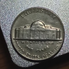 1970-S Jefferson Nickel (Reverse)