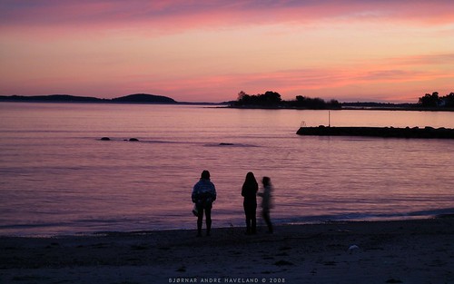 ocean family sunset sea people beach kids img0556 ixus70 skallevold