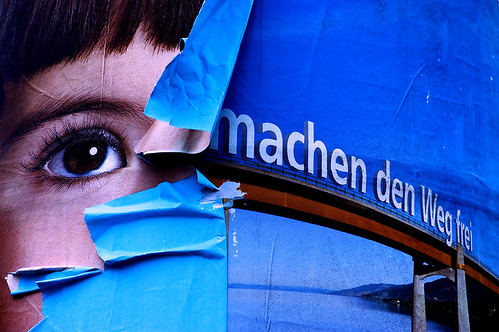 blue ikea azul poster view blau blick plakat oldenburg pferdemarkt abgerissen litfassäule niedersachsenfoto ikeawerbung