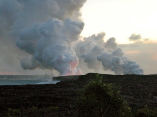 ocean hawaii lava bigisland