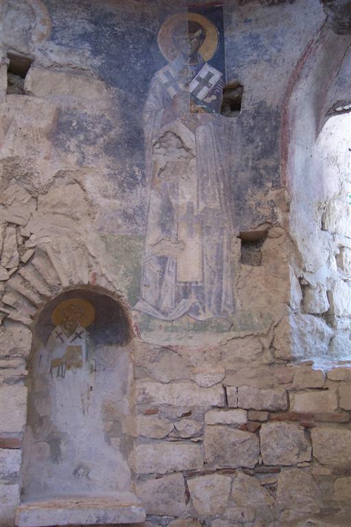 Fresco representando a San Nicolás