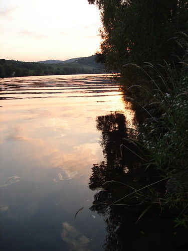 sunset reflection water clouds river germany ripples merl moselvalley alexhopkins