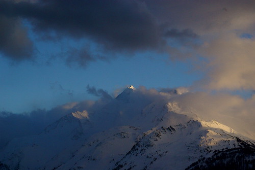 sunset mountain snow france alps nature scene larosiere montpourri