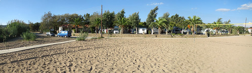 greece messinia finikounda panorama beach camping sand summer landscape canonixus510hs