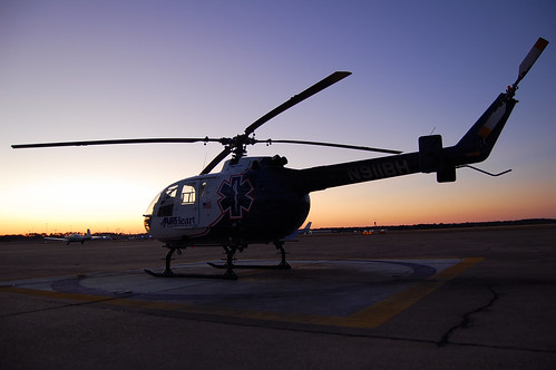 sunset florida helicopter ems d40 airmedical airheart2