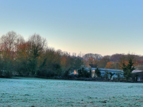 sunrise campagne hdr hivers santeny