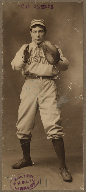 Boston Americans catcher Ossie Schreckengost