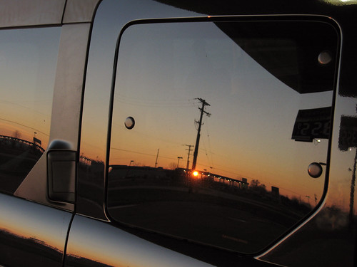 thanksgiving reflection sign sunrise michigan roadtrip achievement hondaelement