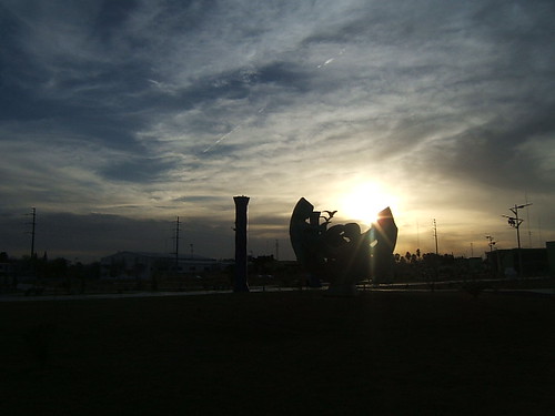 park parque sunset sculpture backlight contraluz mexico atardecer escultura tamaulipas matamoros olimpico