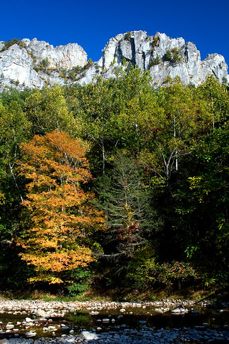 blue autumn trees orange tree green fall water leaves yellow rock canon landscape golden senecarocks eos30d tklancer