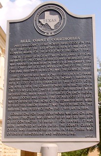 Bell County Courthouse Marker (Belton, Texas)