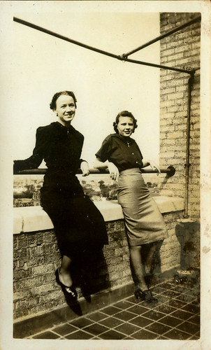 Two Women Balcony