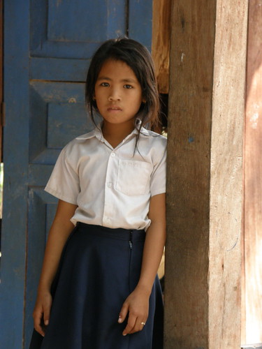 Cambodian school girl