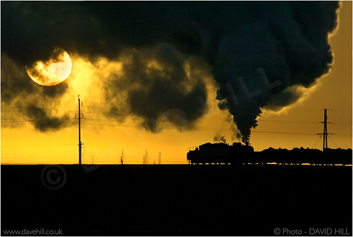 china sunset silhouette steam zhalainuer jalainuer