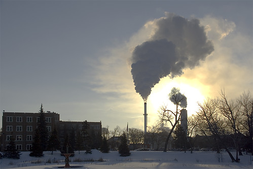 cold sunrise und grandforks steamcloud universityofnorthdakota campusdakota