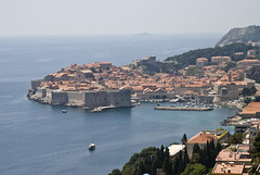 Dubrovnik's Old Town From a Distance
